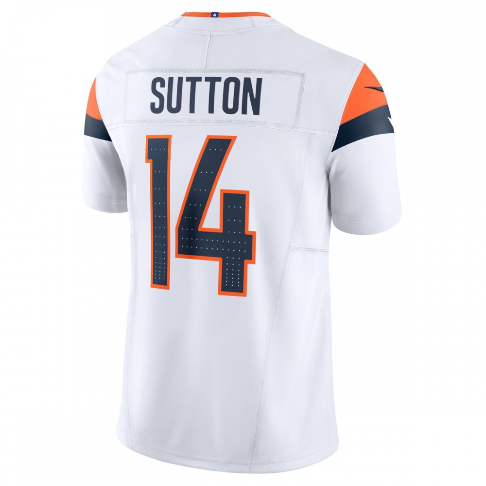 Courtland Sutton Denver Broncos Nike Mile High Collection Vapor F.U.S.E. Limited Jersey - White-GridironStore